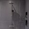 Alfi Brand 12" x 12" Brushed Black PVD Stainless Steel Square Single Shelf Shower Niche ABNP1212-BB - alternate 5